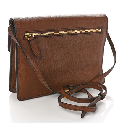 Burberry Derby Calfskin House Check Small Macken Crossbody Bag Tan 3 of 9