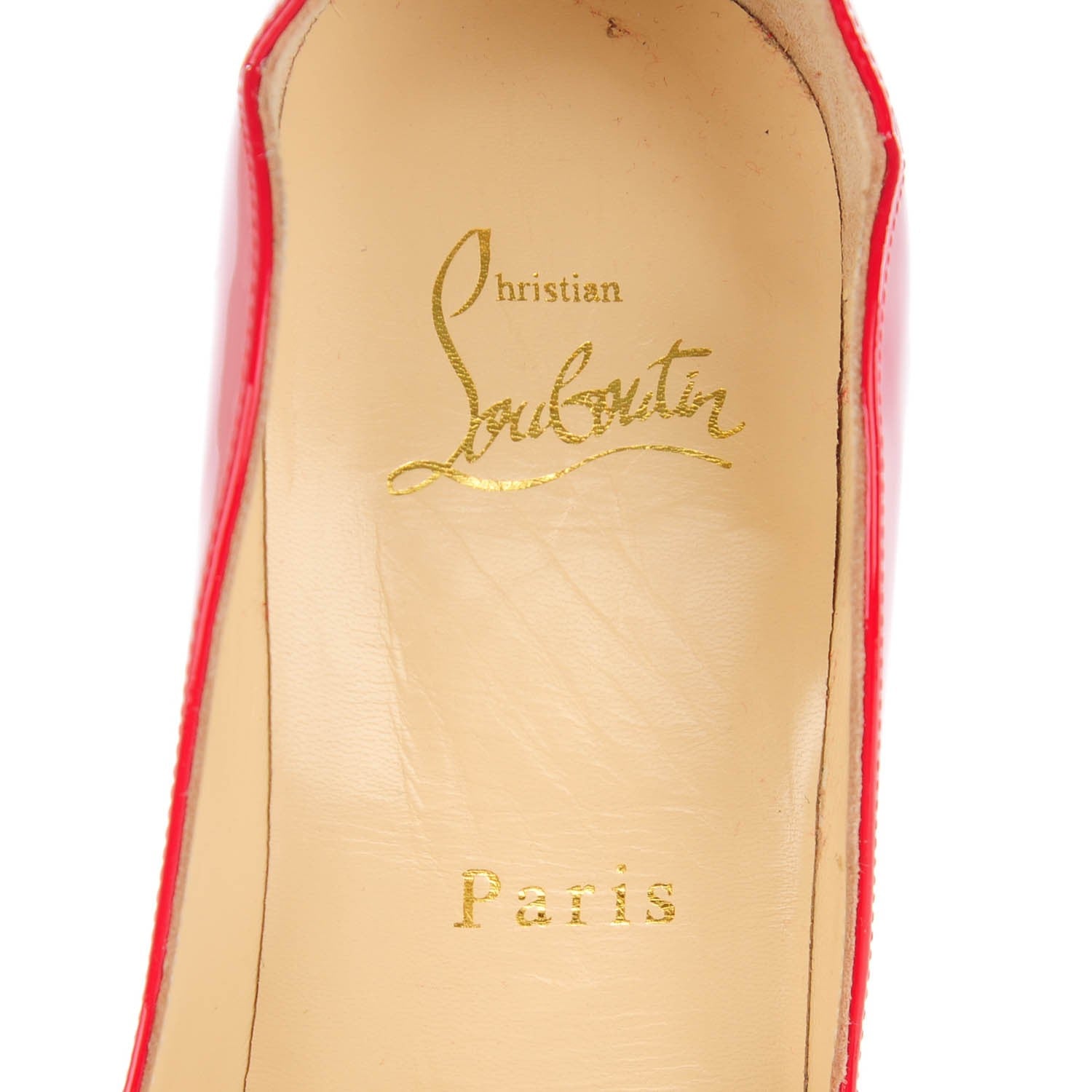 Christian Louboutin Patent Wawy Dolly 120 Pumps 36 Rosso 7 of 8