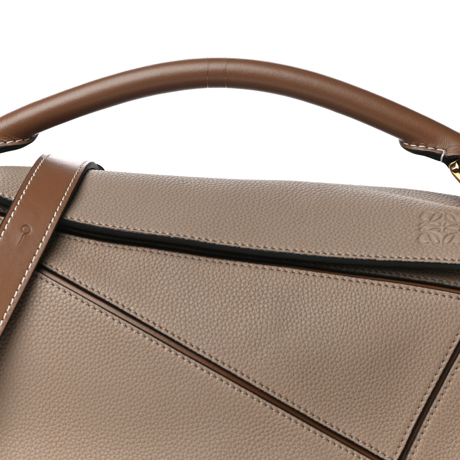Loewe Grained Calfskin Small Puzzle Bag Sand Mink 7 of 9