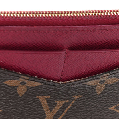 Louis Vuitton Monogram Zipped Card Holder Fuchsia 12 of 13