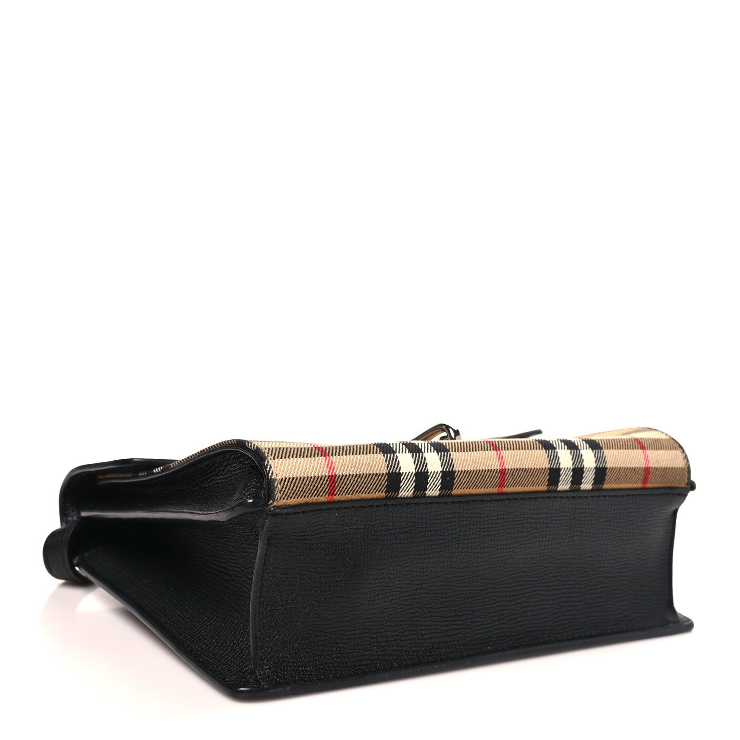 Burberry Derby Calfskin Vintage Check Small Macken Crossbody Bag Black 4 of 10