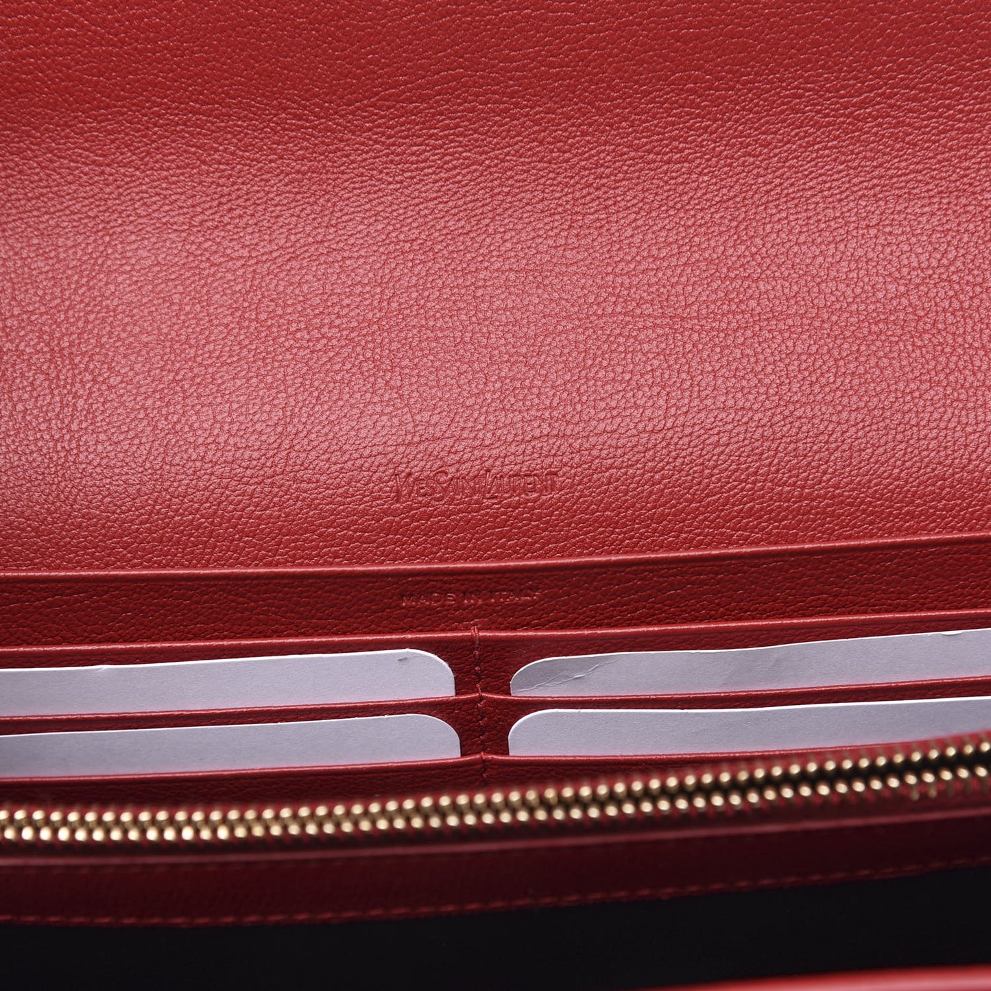 Calfskin Belle de Jour Chain Clutch Rouge Orient