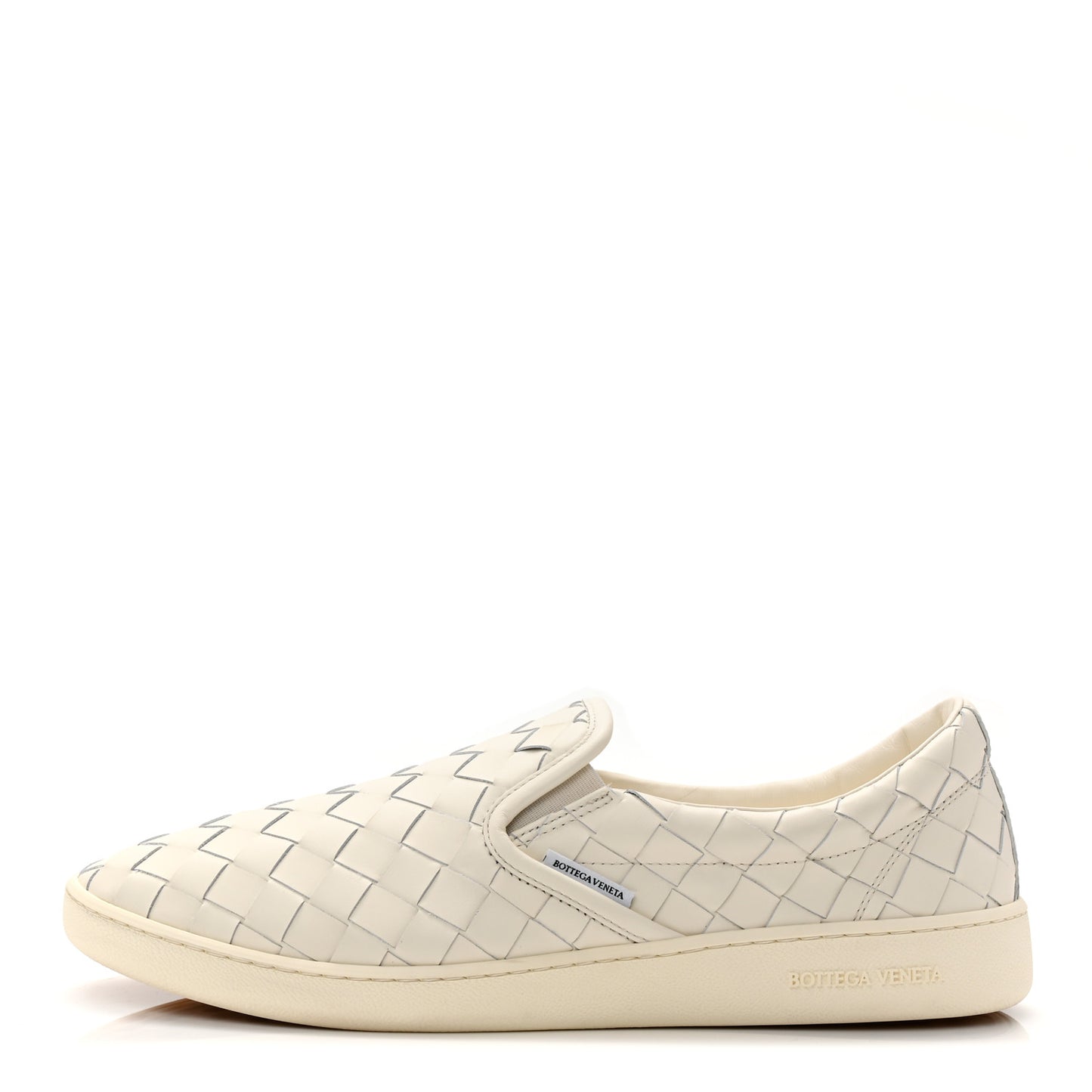 Nappa Intrecciato Mens Sawyer Slip On Sneakers 46 White