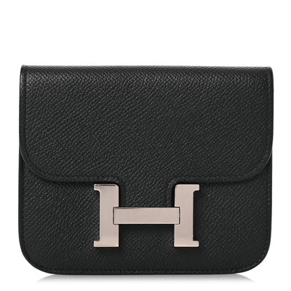 Hermes Epsom Constance Slim Wallet Black 1 of 7