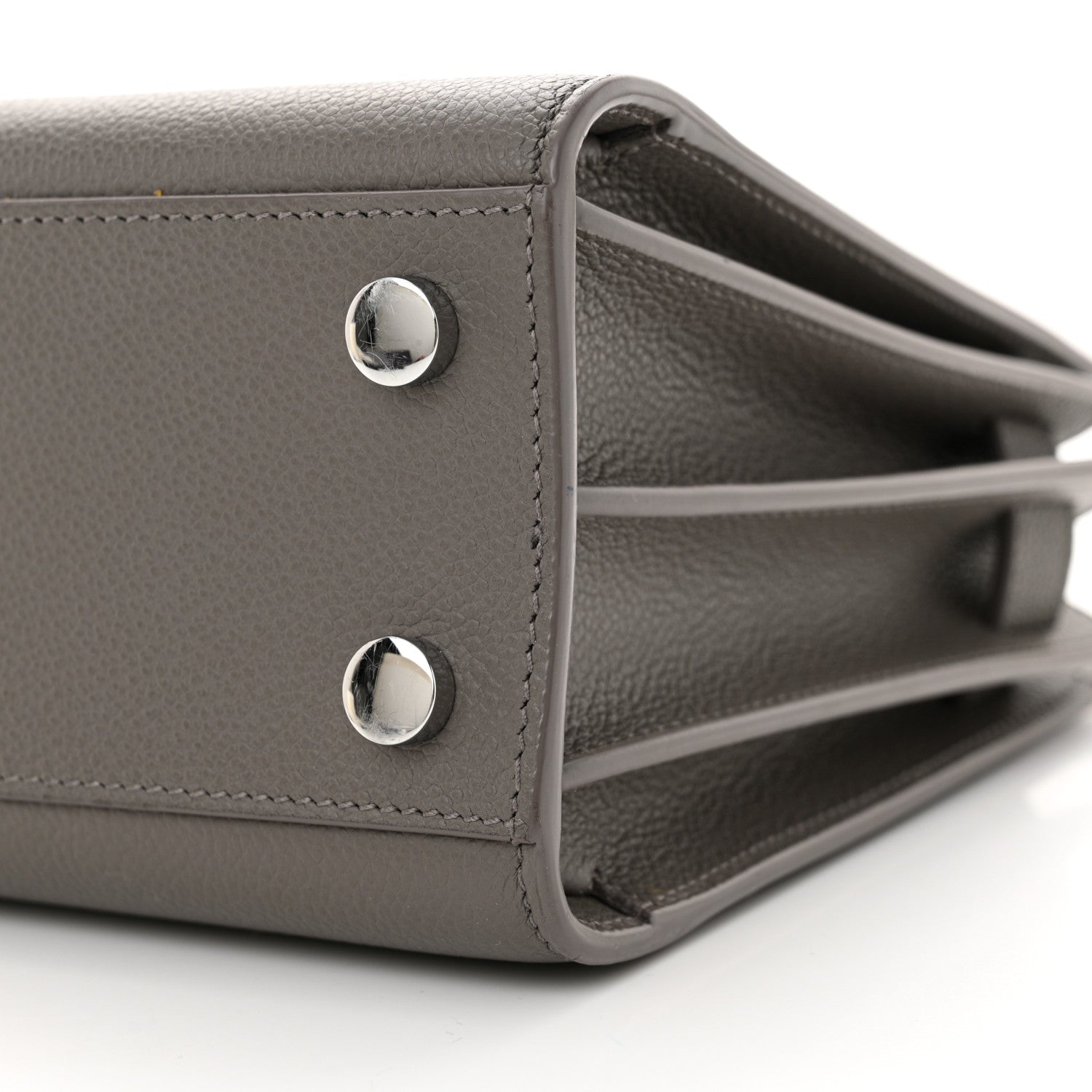 Saint Laurent Grained Calfskin Nano Sac De Jour Fog 10 of 11