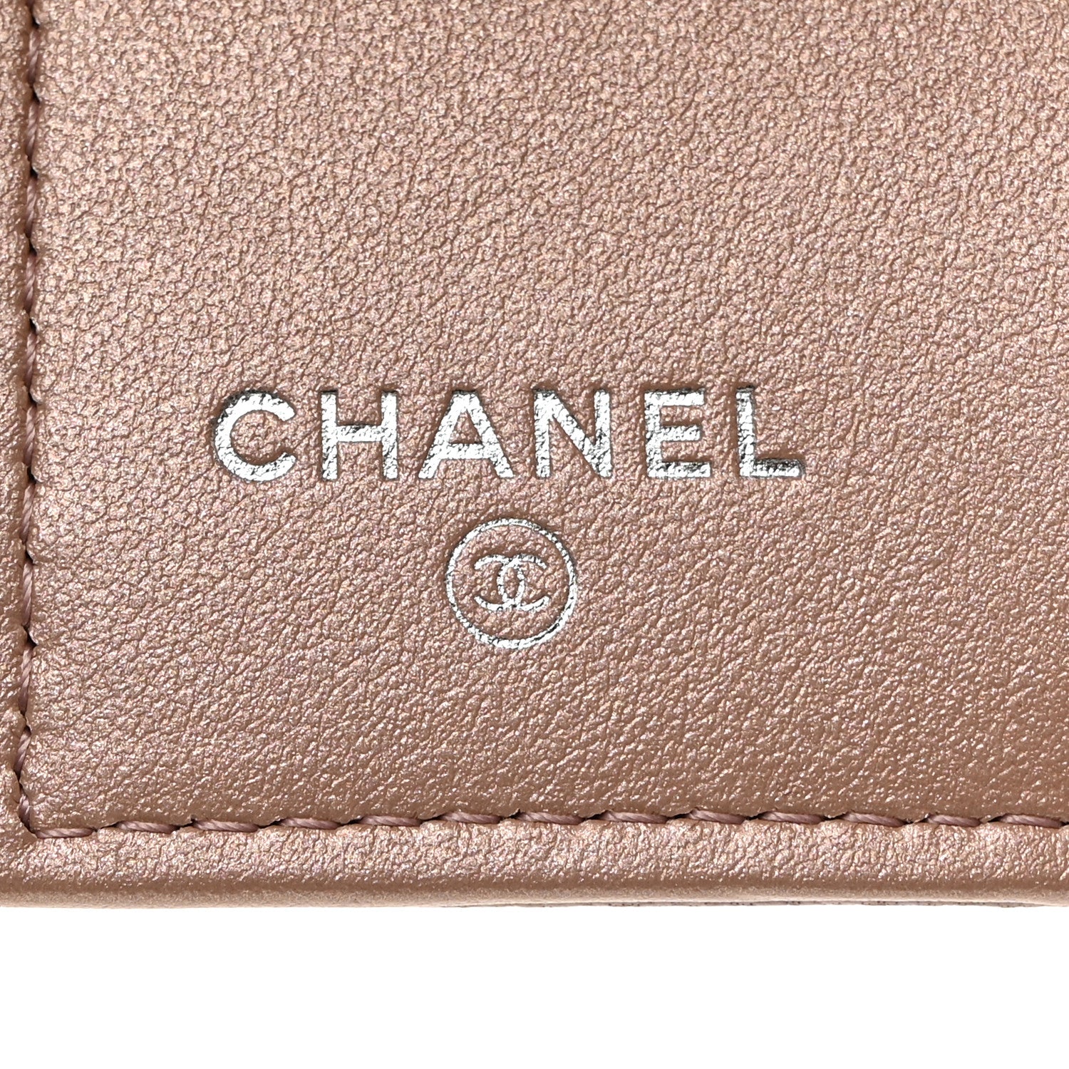 Chanel Goatskin Camellia Embossed Compact Wallet Light Pink 6 of 8