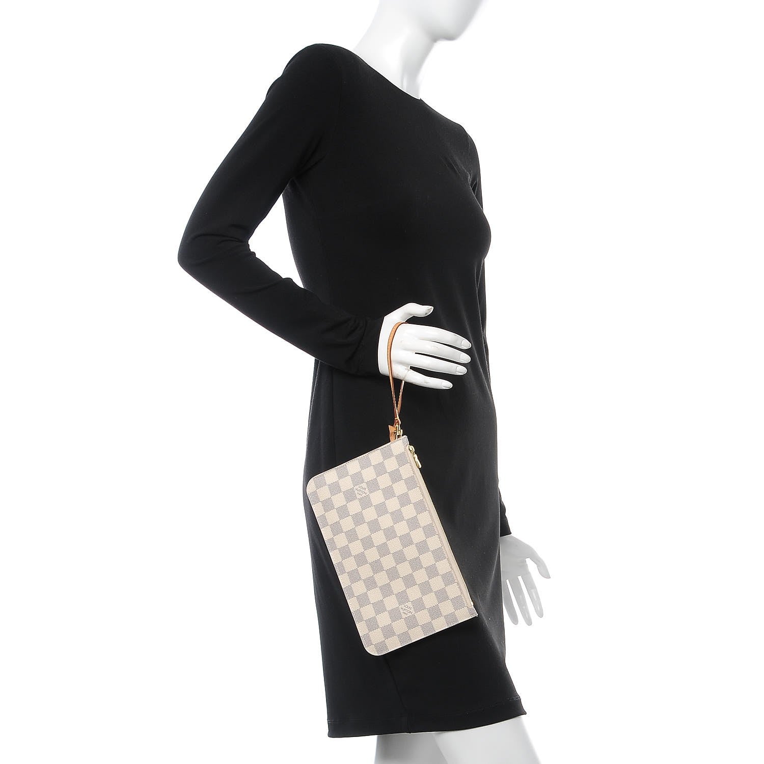 Louis Vuitton Damier Azur Neverfull MM GM Pochette 2 of 11