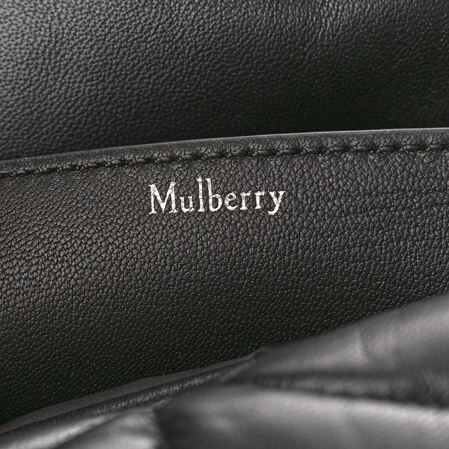 Mulberry Nappa Pillow Quilted Softie Bag Black 6 of 9