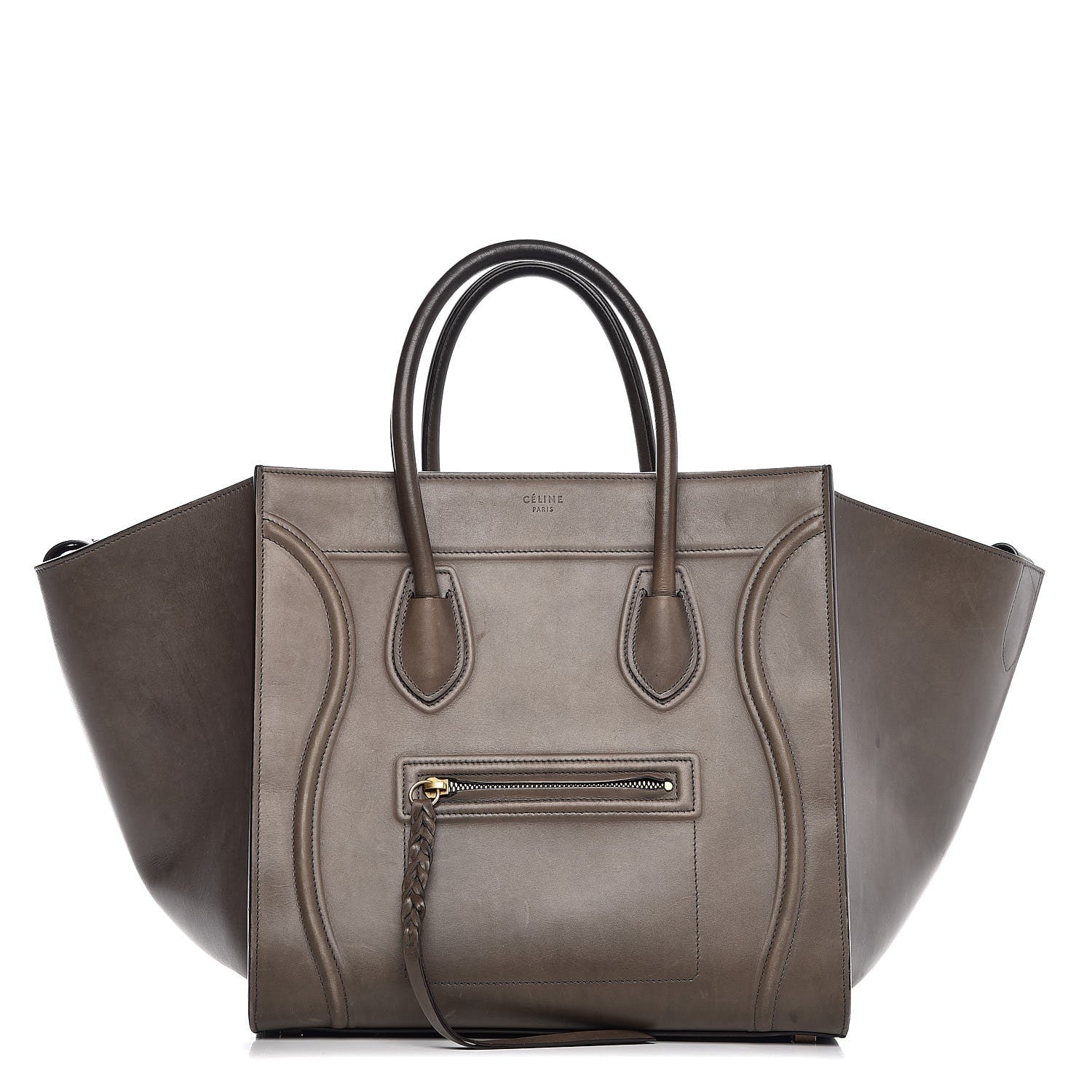 Celine Natural Calfskin Medium Phantom Luggage Grey 1 of 12