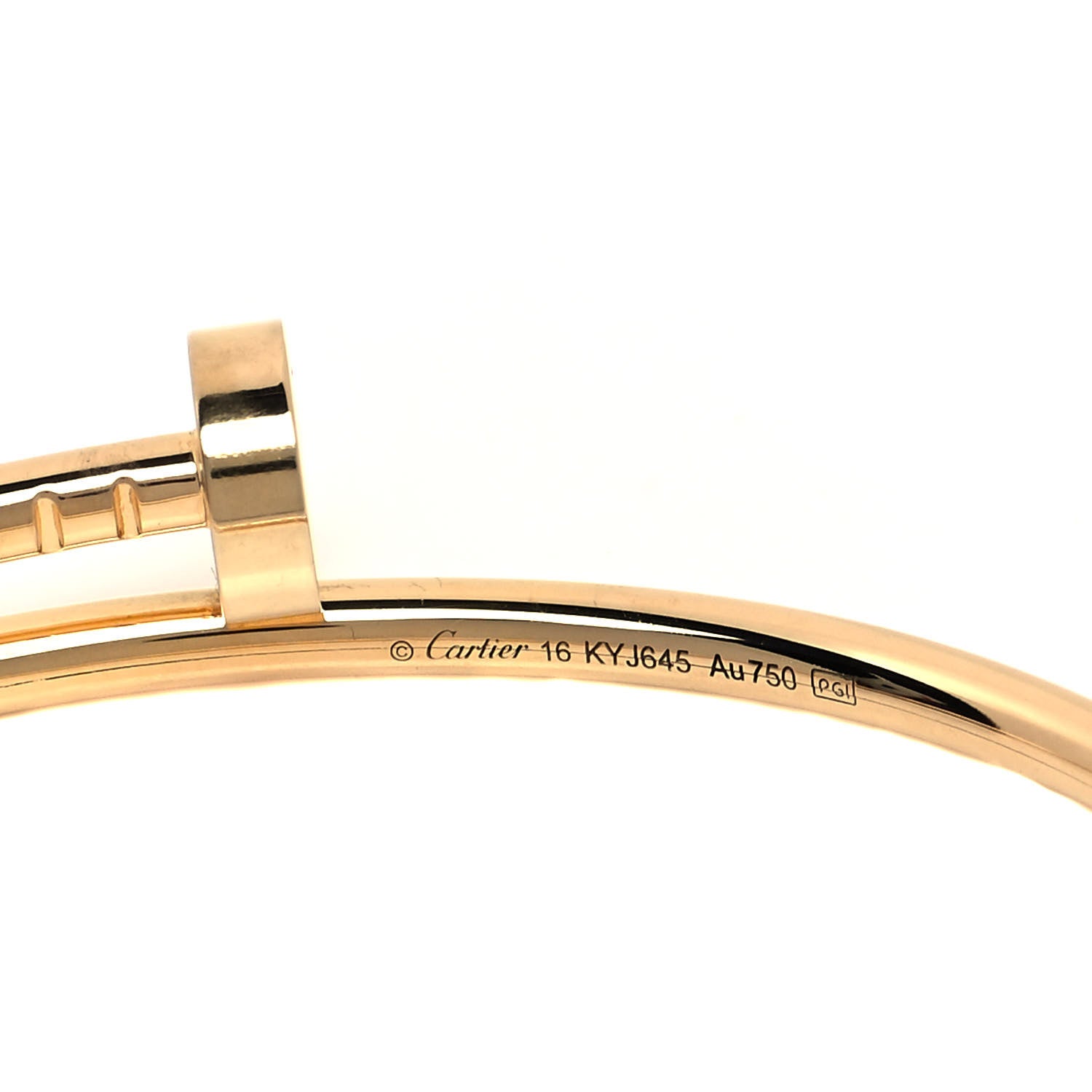 Cartier 18K Yellow Gold Small Juste Un Clou Bracelet 16 4 of 5