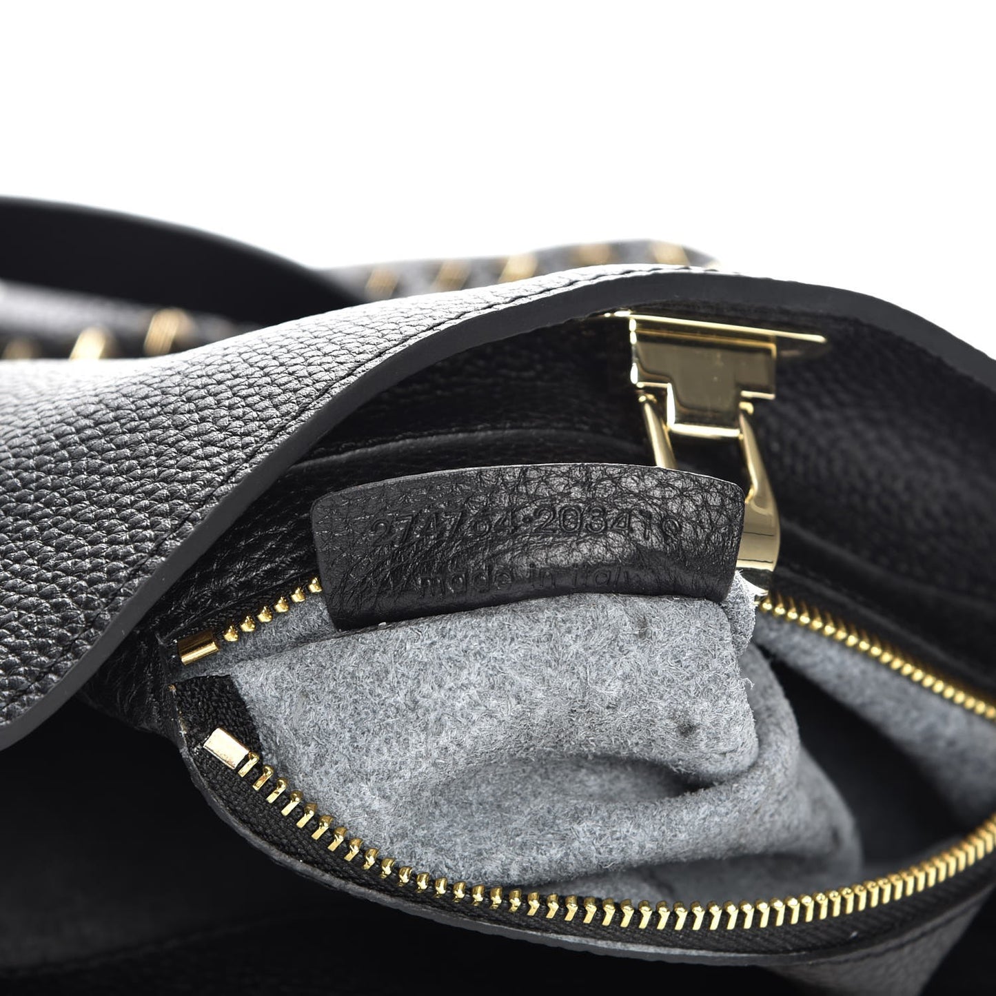 Pebbled Calfskin Small Rockstud Flip-Lock Messenger Bag Black
