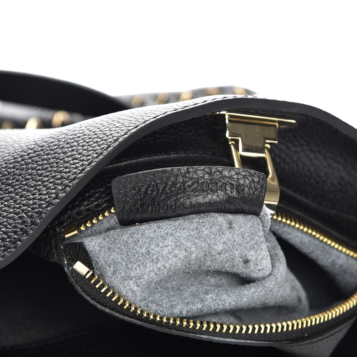Valentino Garavani Pebbled Calfskin Small Rockstud Flip-Lock Messenger Bag Black 7 of 7