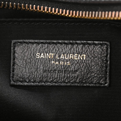 Saint Laurent Raffia Canvas Monogram Lou Camera Bag Beige Black 6 of 9