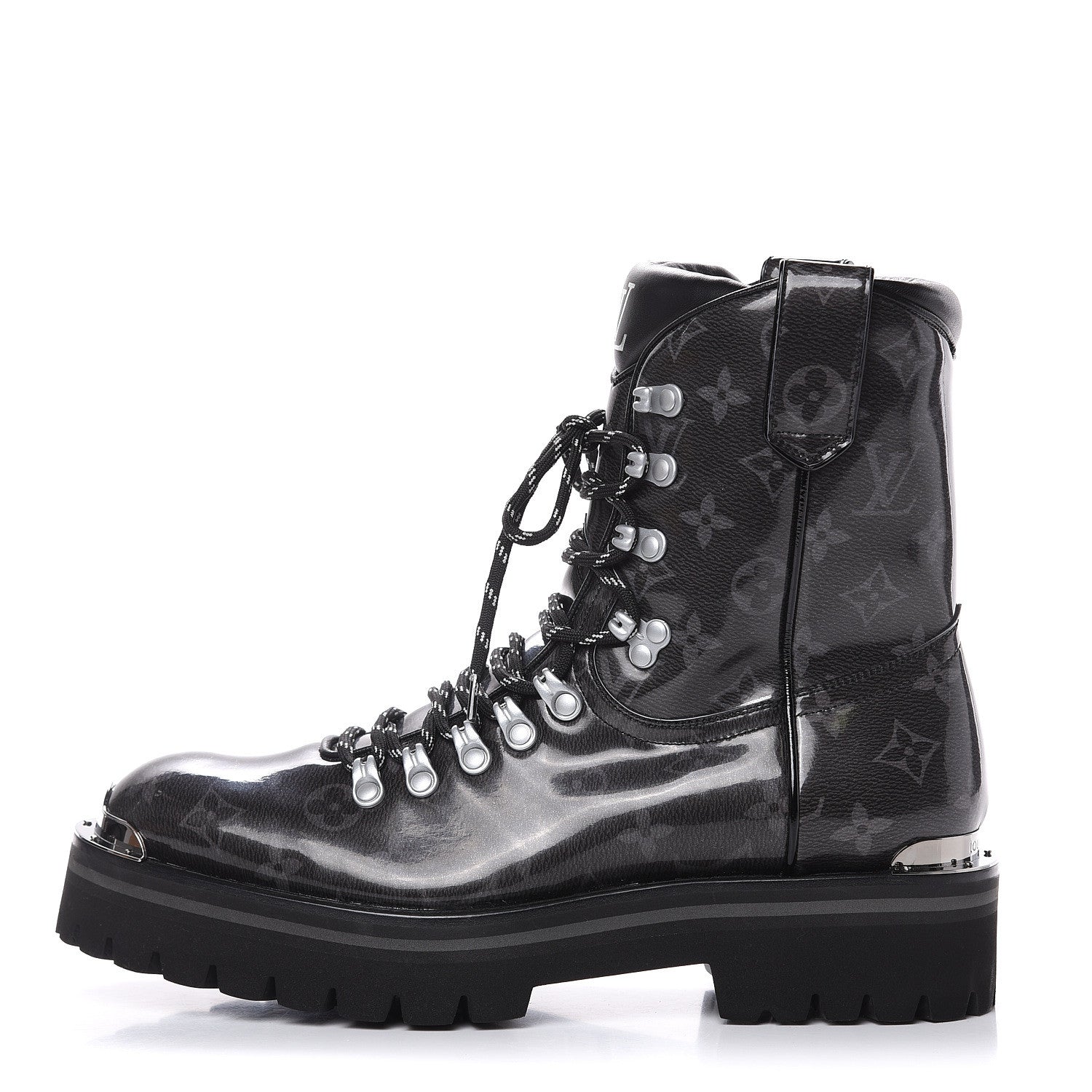 Louis Vuitton Monogram Eclipse Glaze Mens Outland Ankle Boots 7 1 of 8