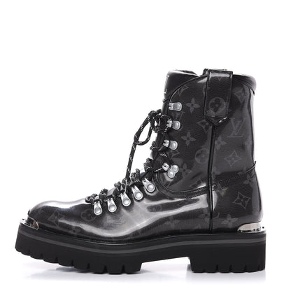 Louis Vuitton Monogram Eclipse Glaze Mens Outland Ankle Boots 7 1 of 8