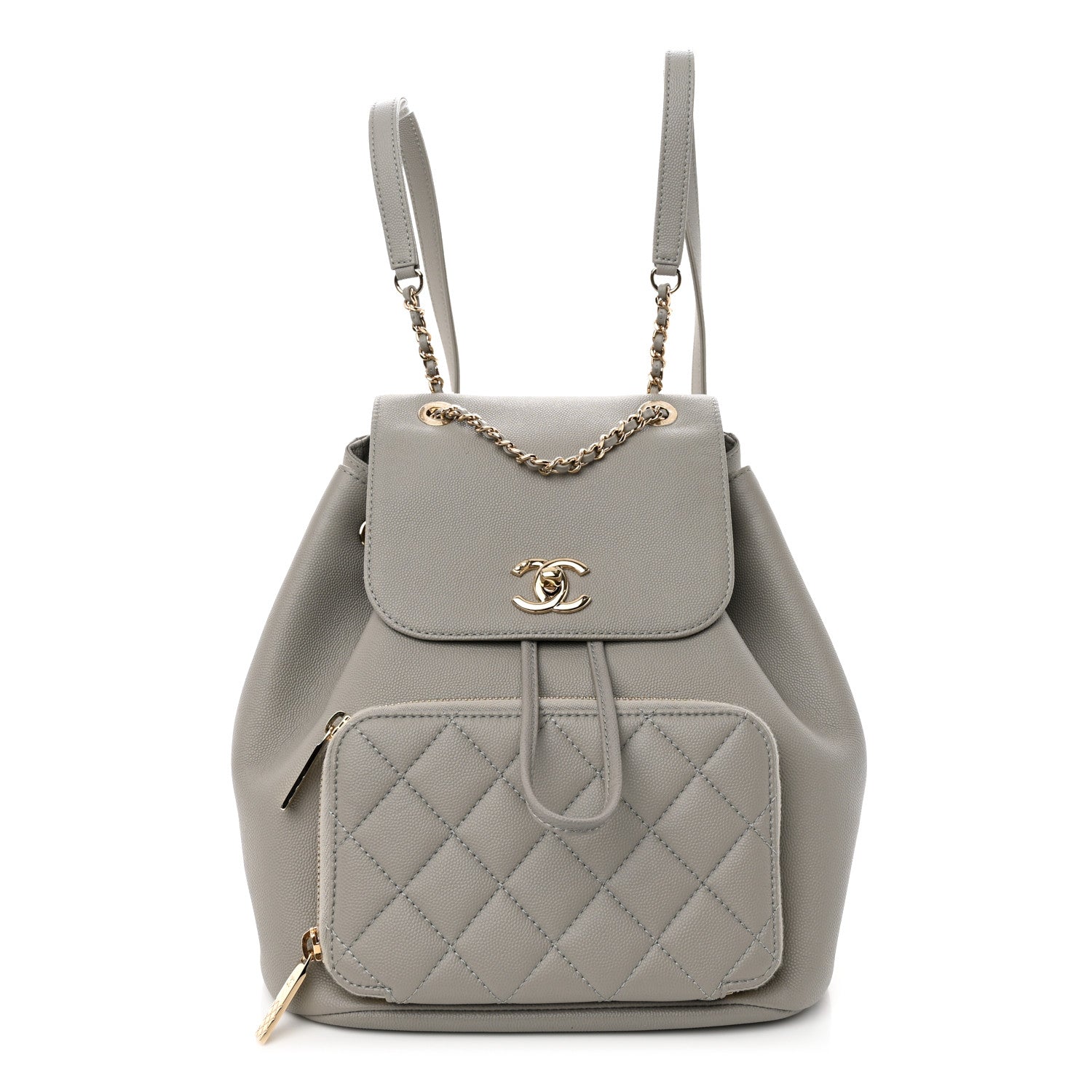 Chanel Caviar Quilted Business Affinity Backpack Grey 1 of 11