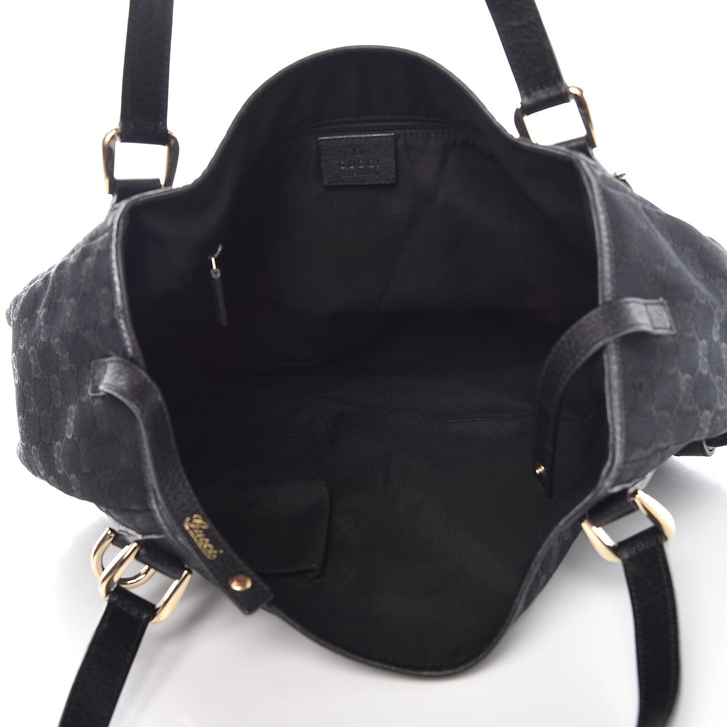 Monogram Medium Abbey Shoulder Bag Black