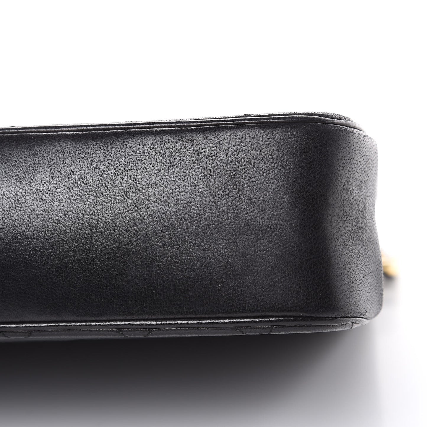 Lambskin Quilted Medium Single Flap Black