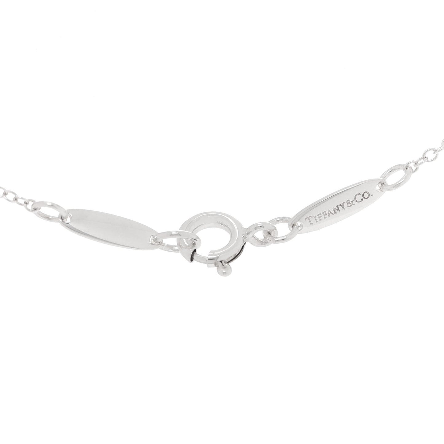 Sterling Silver 11mm Elsa Peretti Open Heart Pendant Necklace