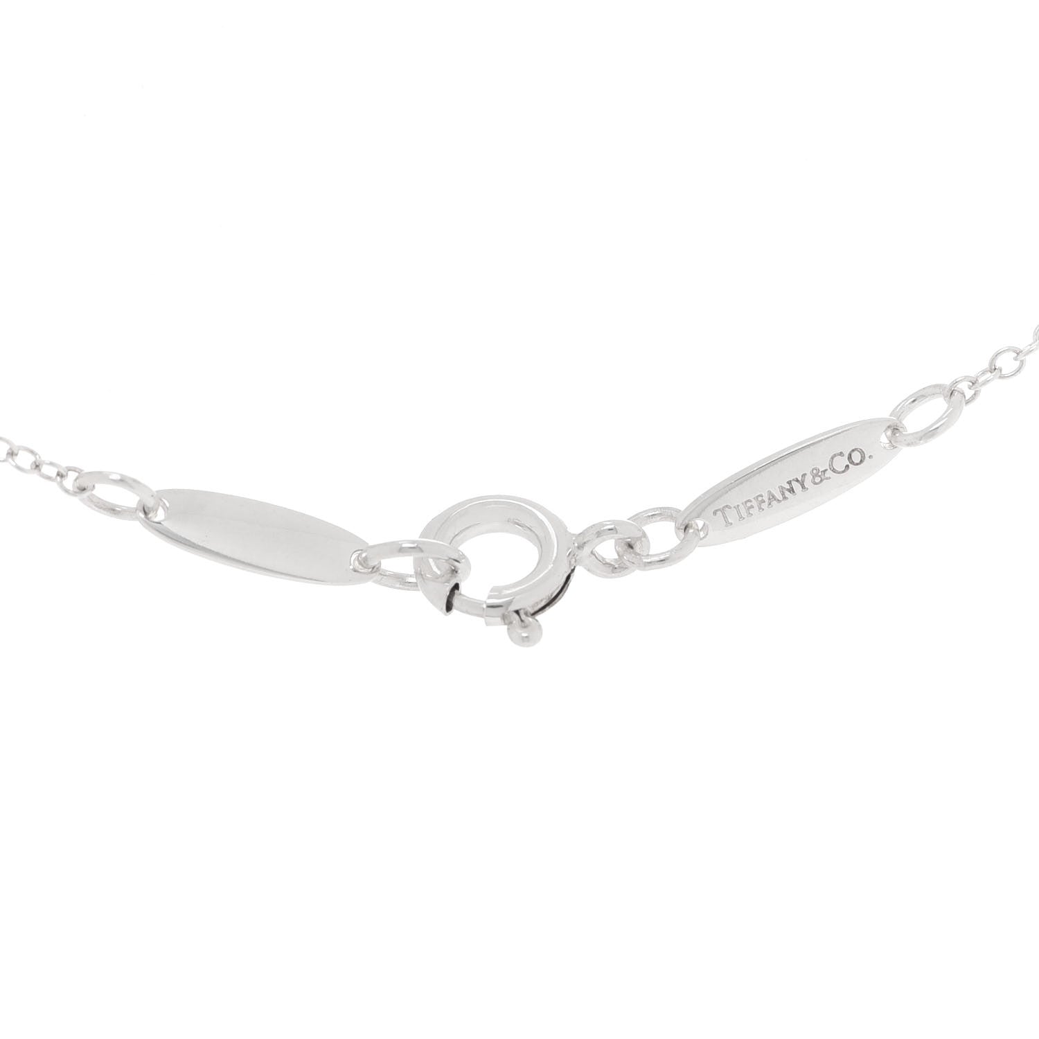 Tiffany Sterling Silver 11mm Elsa Peretti Open Heart Pendant Necklace 6 of 8
