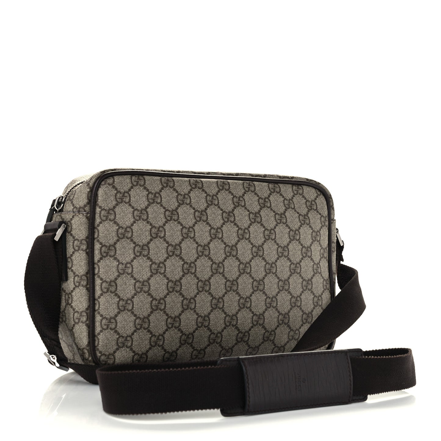 GG Plus Monogram Camera Bag Dark Brown