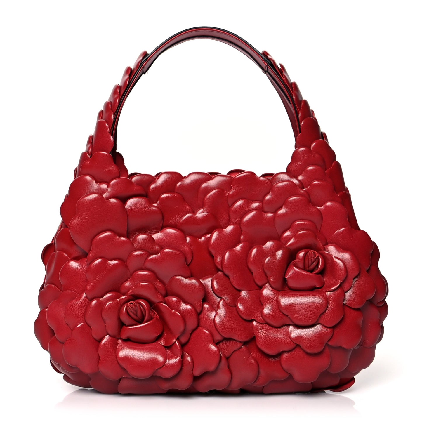 Nappa Atelier 03 Rose Edition Small Hobo Rosso Valentino