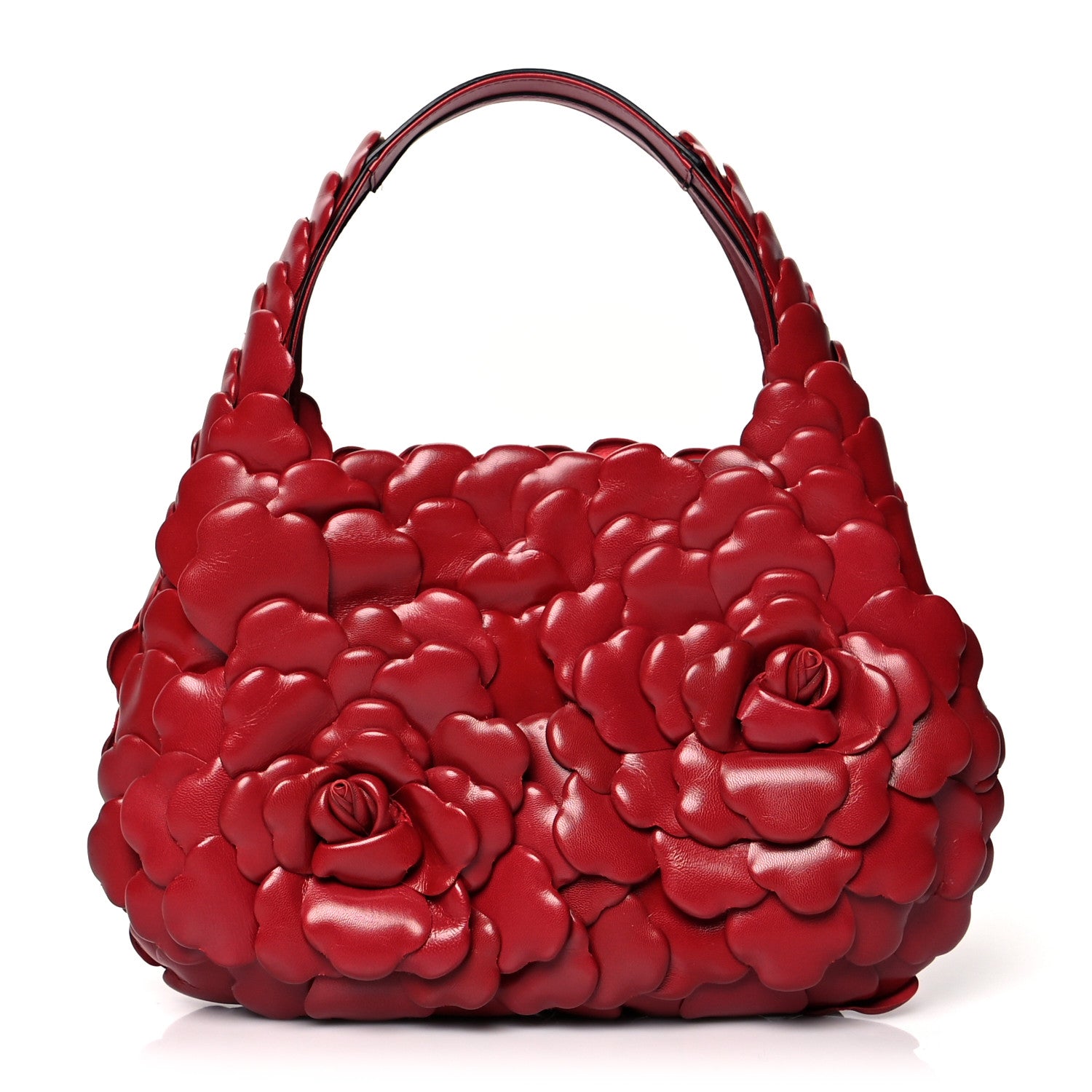 Valentino Garavani Nappa Atelier 03 Rose Edition Small Hobo Rosso Valentino 1 of 9