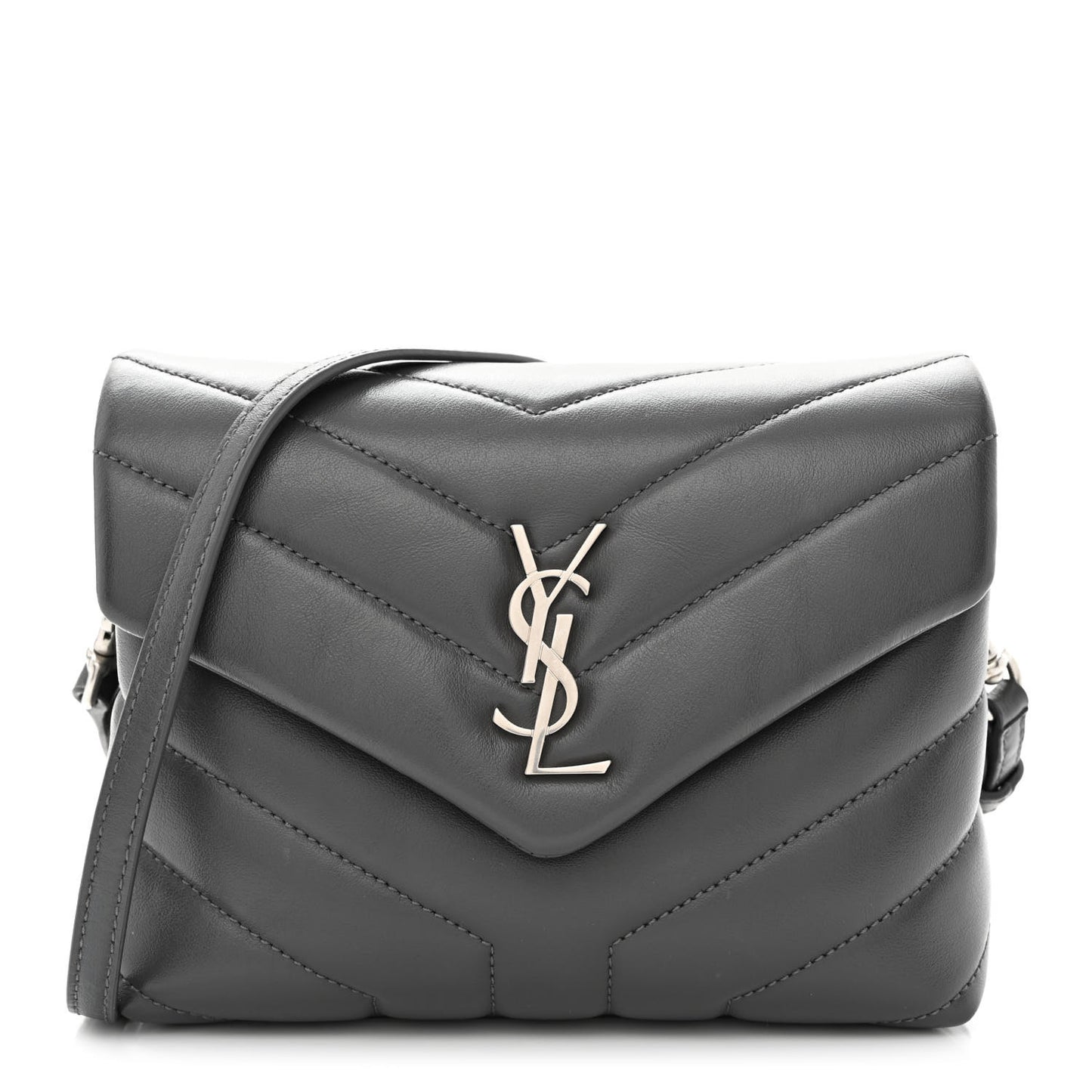 Calfskin Y Quilted Monogram Toy Loulou Crossbody Bag Storm