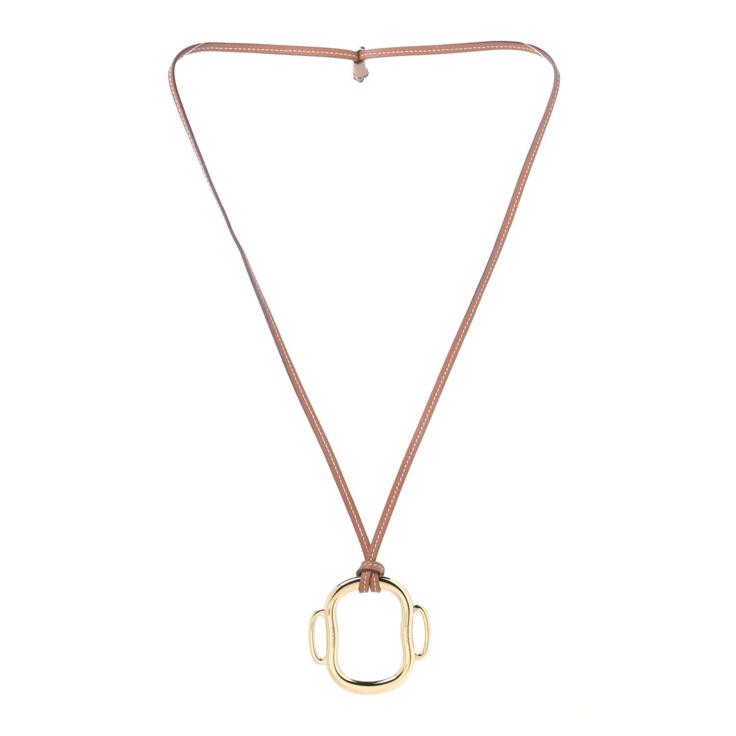 Permabrass Swift Bouclerie Pendant Necklace Gold