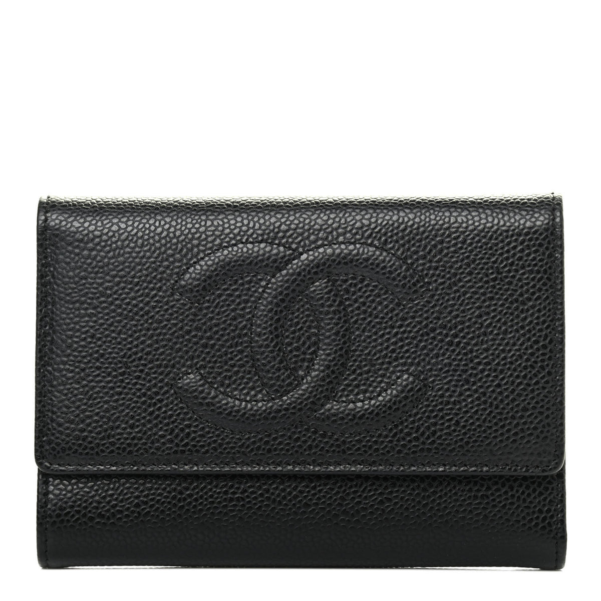 Chanel Caviar Timeless CC Compact Wallet Black 1 of 4