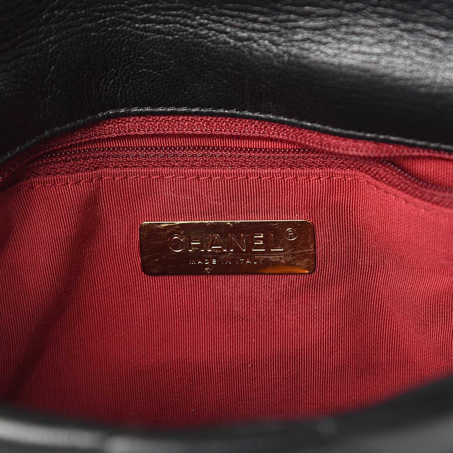 Chanel Lambskin Quilted Medium 19 Flap Black 5 of 9