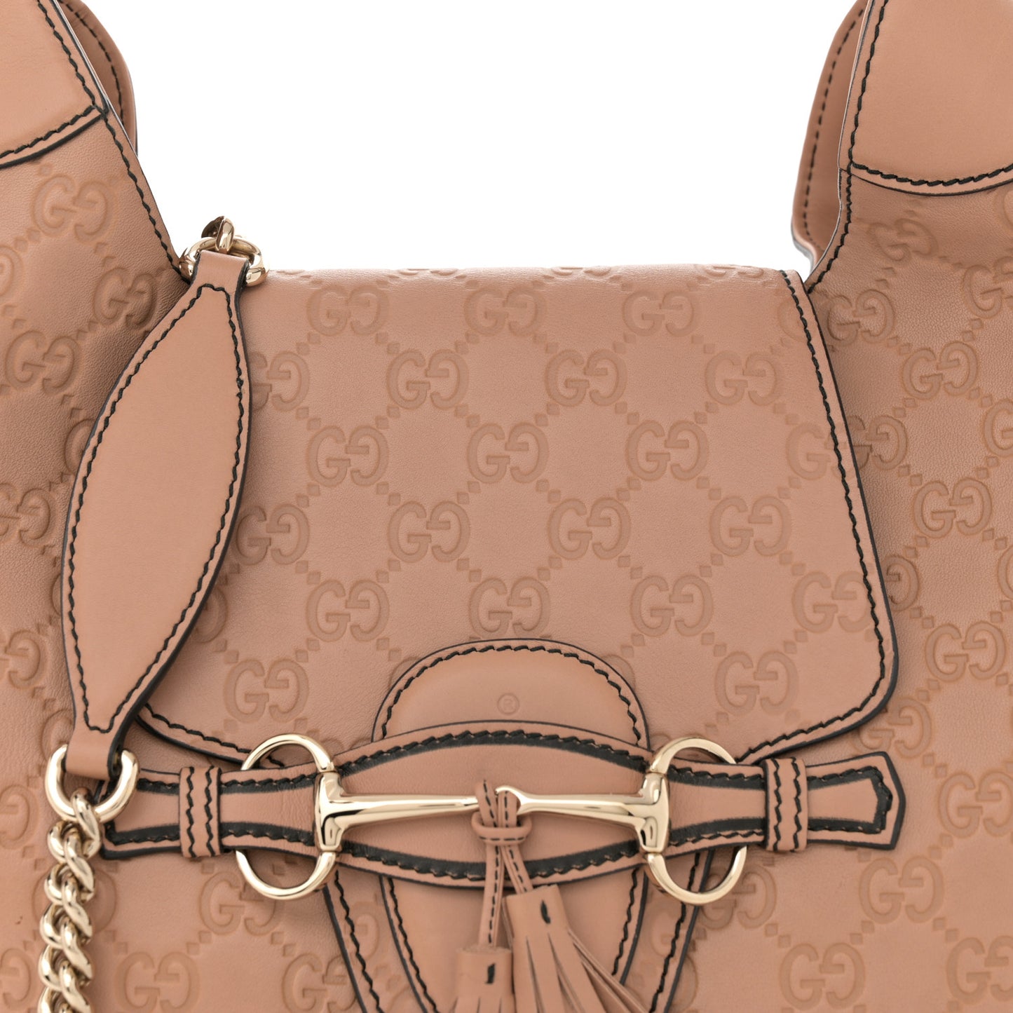 Soft Guccissima Medium Emily Hobo Camelia