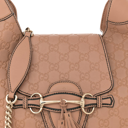 Gucci Soft Guccissima Medium Emily Hobo Camelia 8 of 12