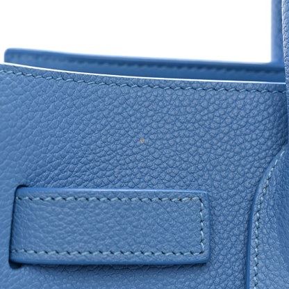 Saint Laurent Grained Calfskin Baby Sac De Jour Blue Clair 10 of 16