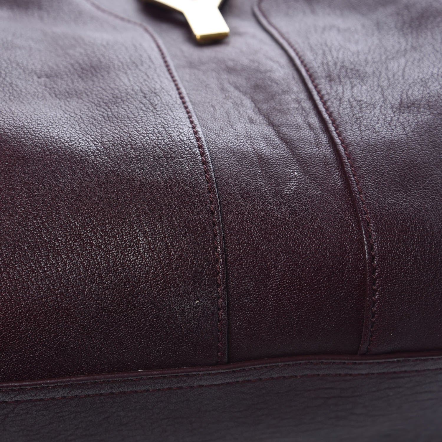 Saint Laurent Sheepskin Medium Cabas ChYc Plum 8 of 11