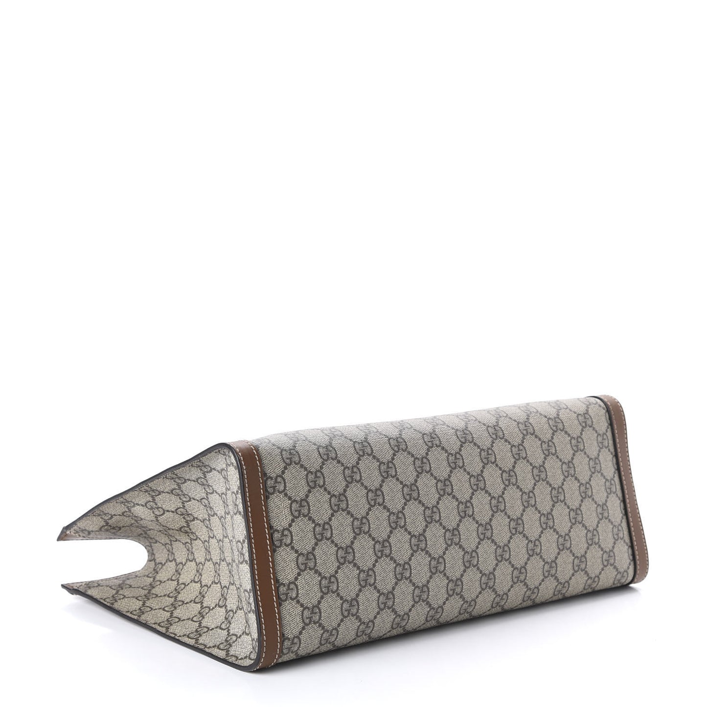 GG Supreme Monogram Medium Padlock Tote Beige Cuir