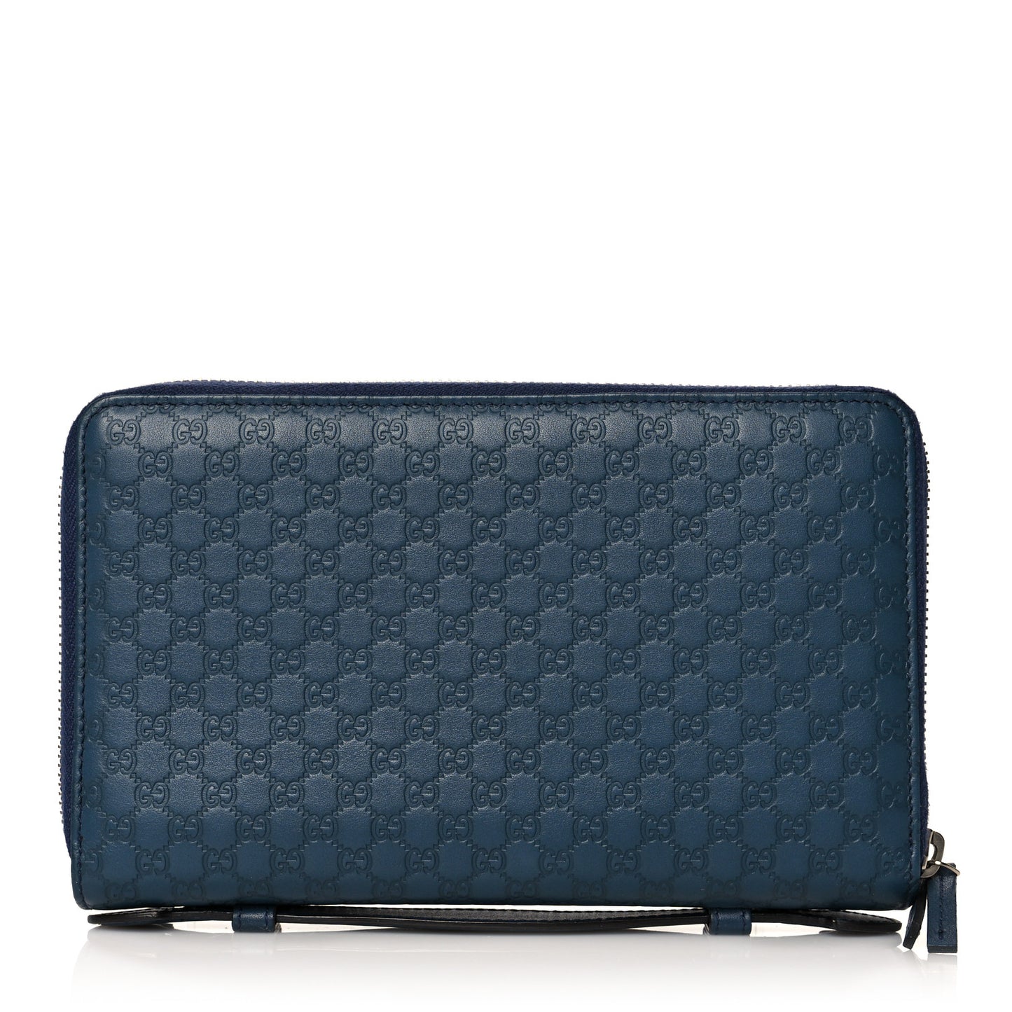 Guccissima Signature Travel Document Case Blue