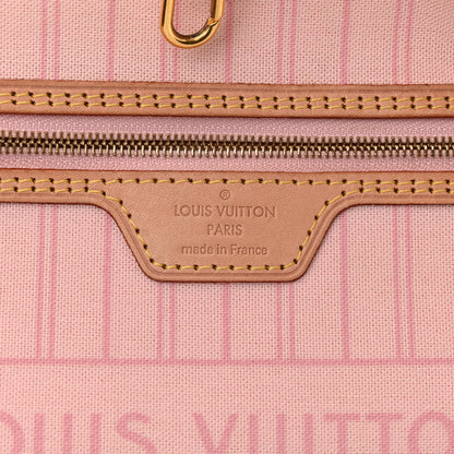 Louis Vuitton Damier Azur Neo Neverfull MM Rose Ballerine 7 of 10
