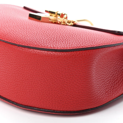 Chloe Grained Lambskin Drew Shoulder Bag Plaid Red 7 of 8