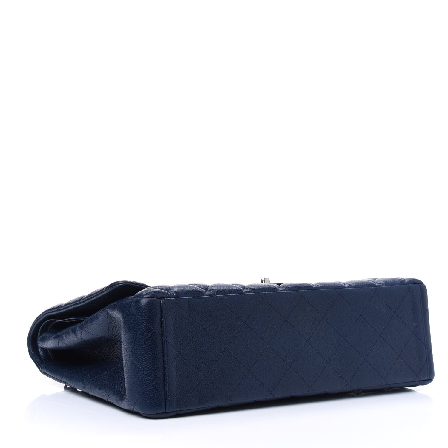 Chanel Caviar Quilted Maxi Double Flap Navy Blue 3 of 5
