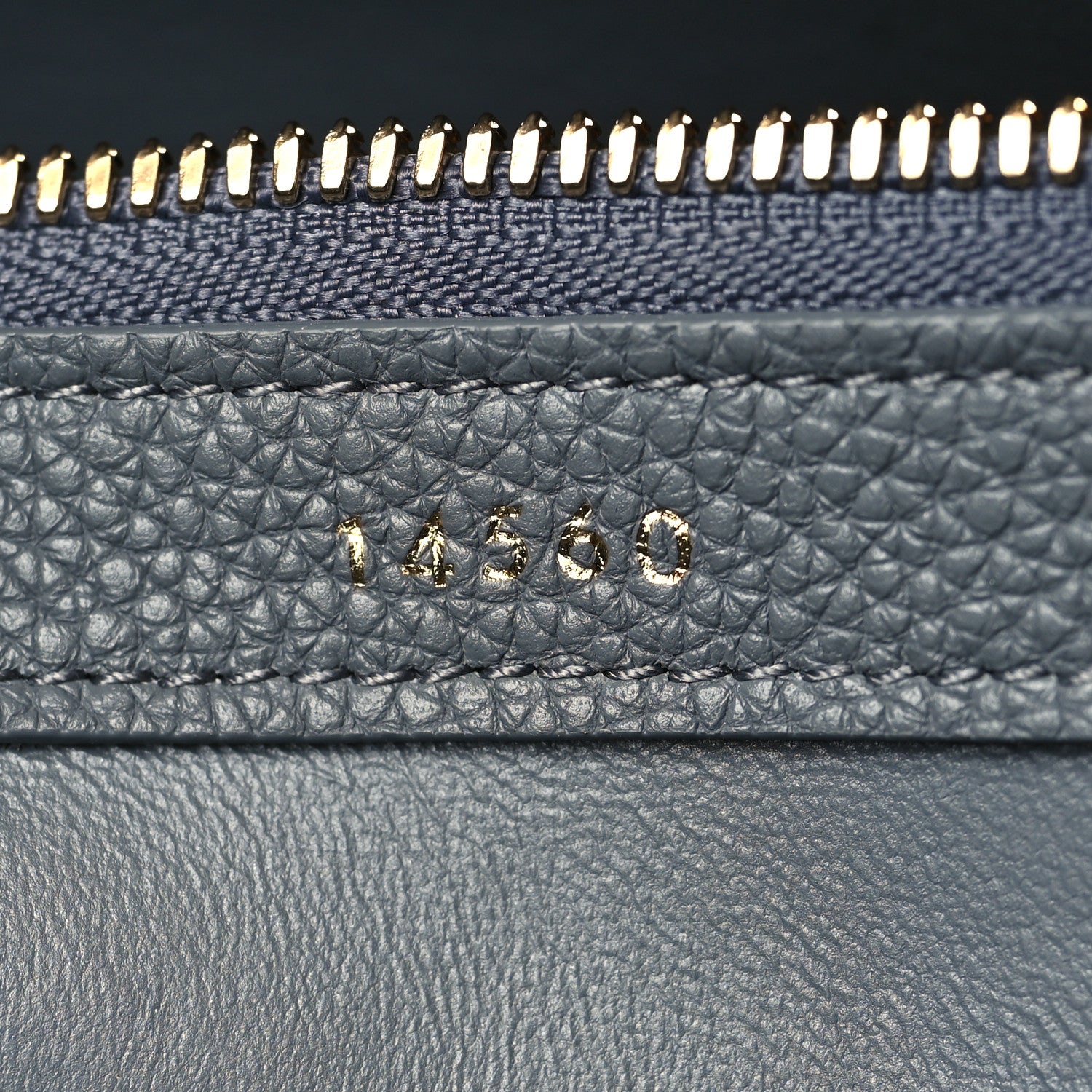 Celine Grained Calfskin Classique 16 Top Handle Bag Pebble 6 of 8