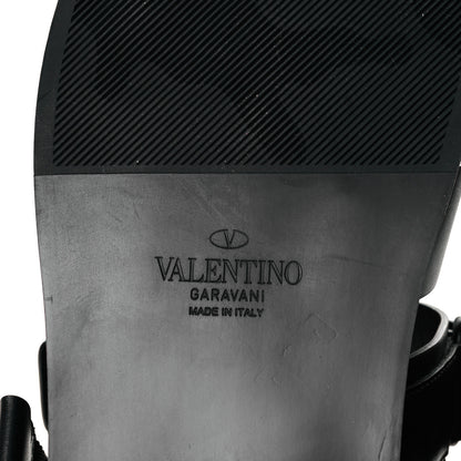 Valentino Garavani Calfskin Mens Logo Sandals 45 Black 7 of 9