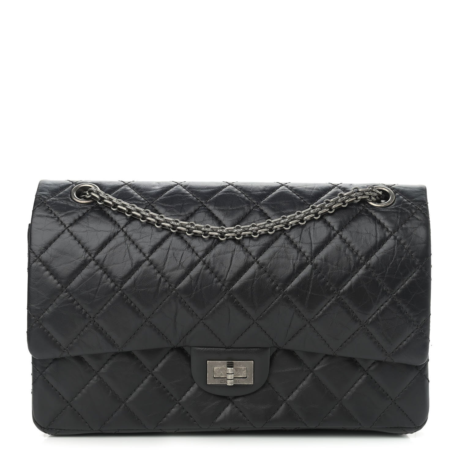 Chanel Aged Calfskin Quilted 2.55 Reissue 226 Flap Black 1 of 10