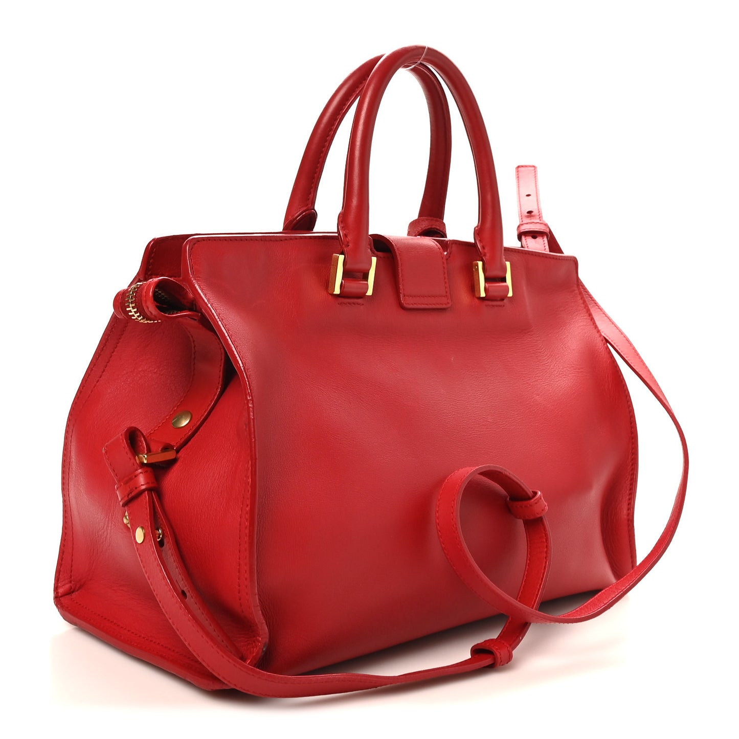 Calfskin Small Classic Y Cabas Red