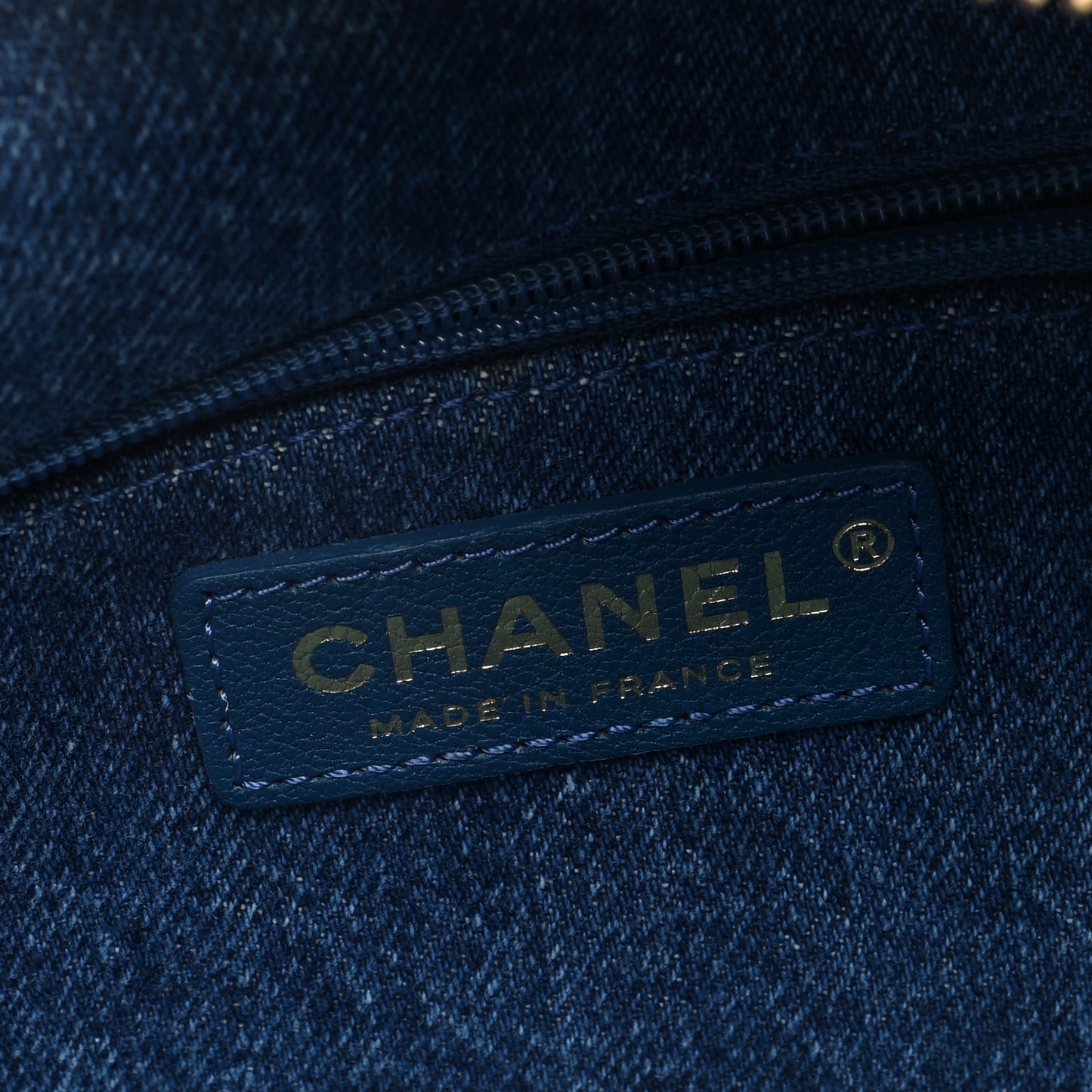 Denim Sherling Egyptian Waist Bag Blue