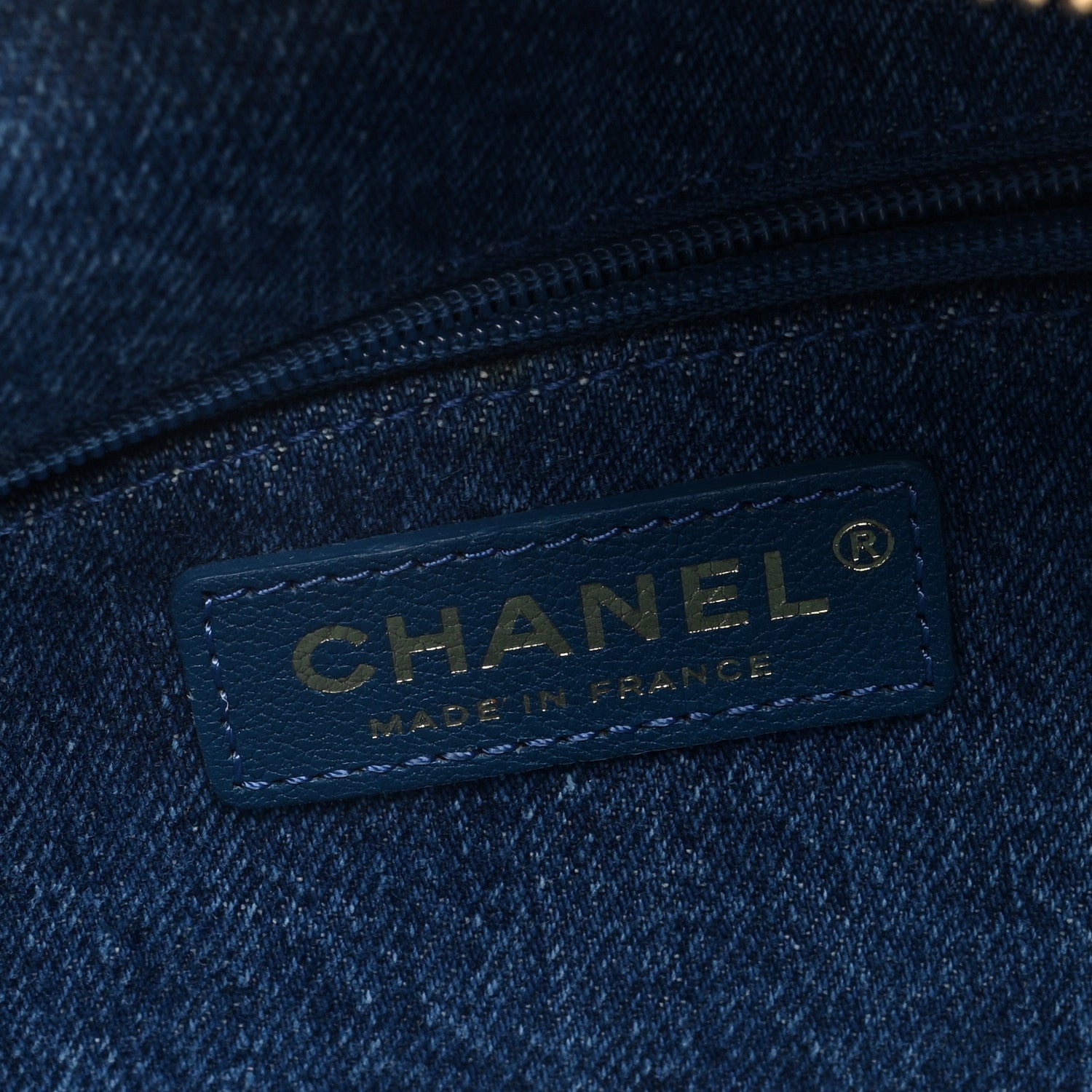 Chanel Denim Sherling Egyptian Waist Bag Blue 6 of 10
