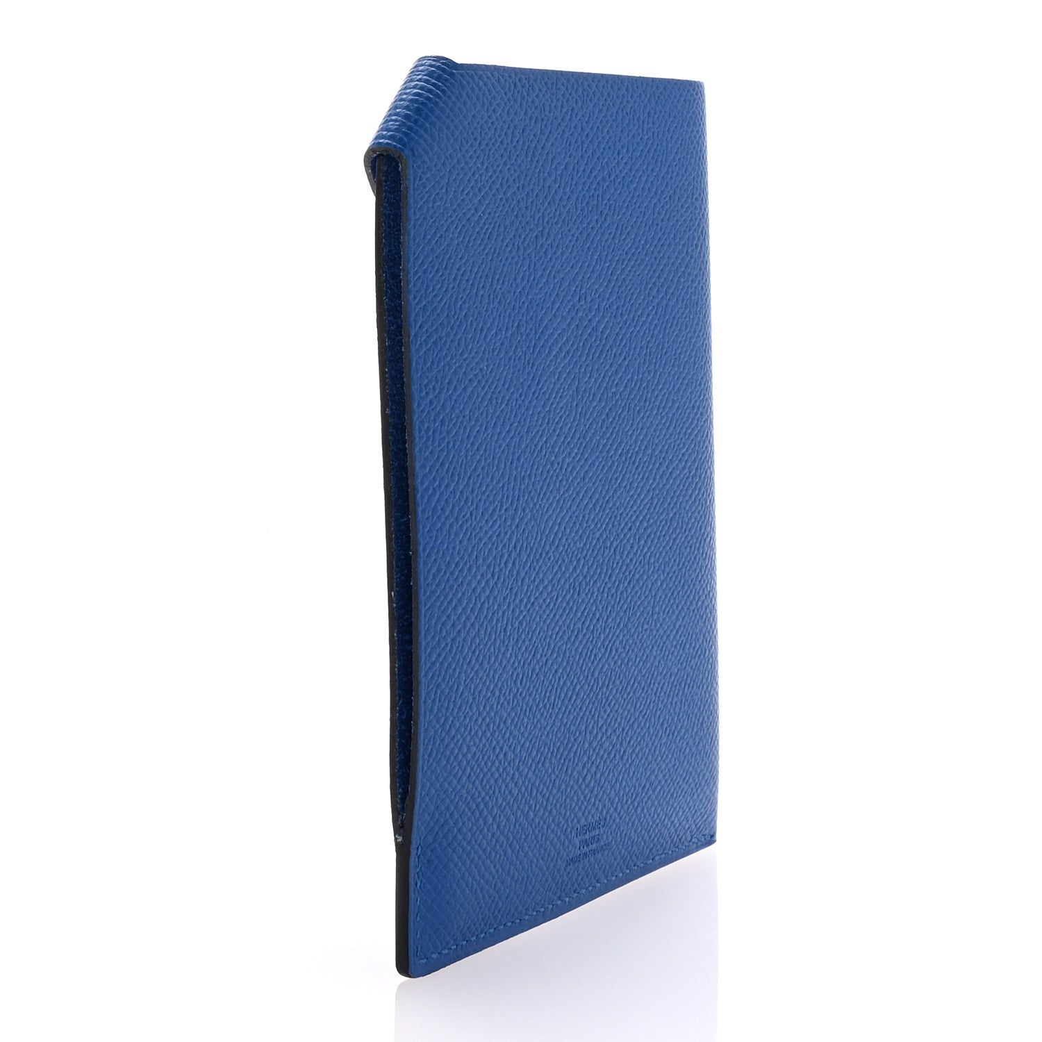 Hermes Epsom Tarmac PM Passport Holder Bleu Hydra 3 of 8
