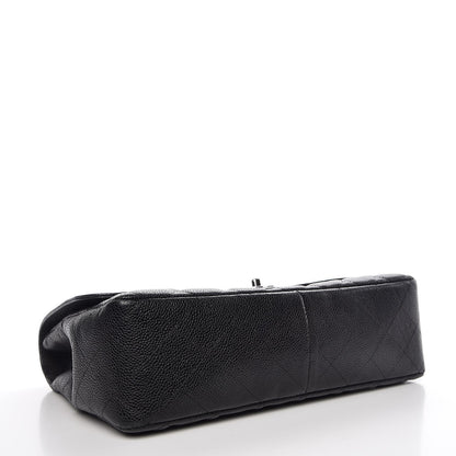 Chanel Caviar Quilted Jumbo Single Flap Black 5 of 19