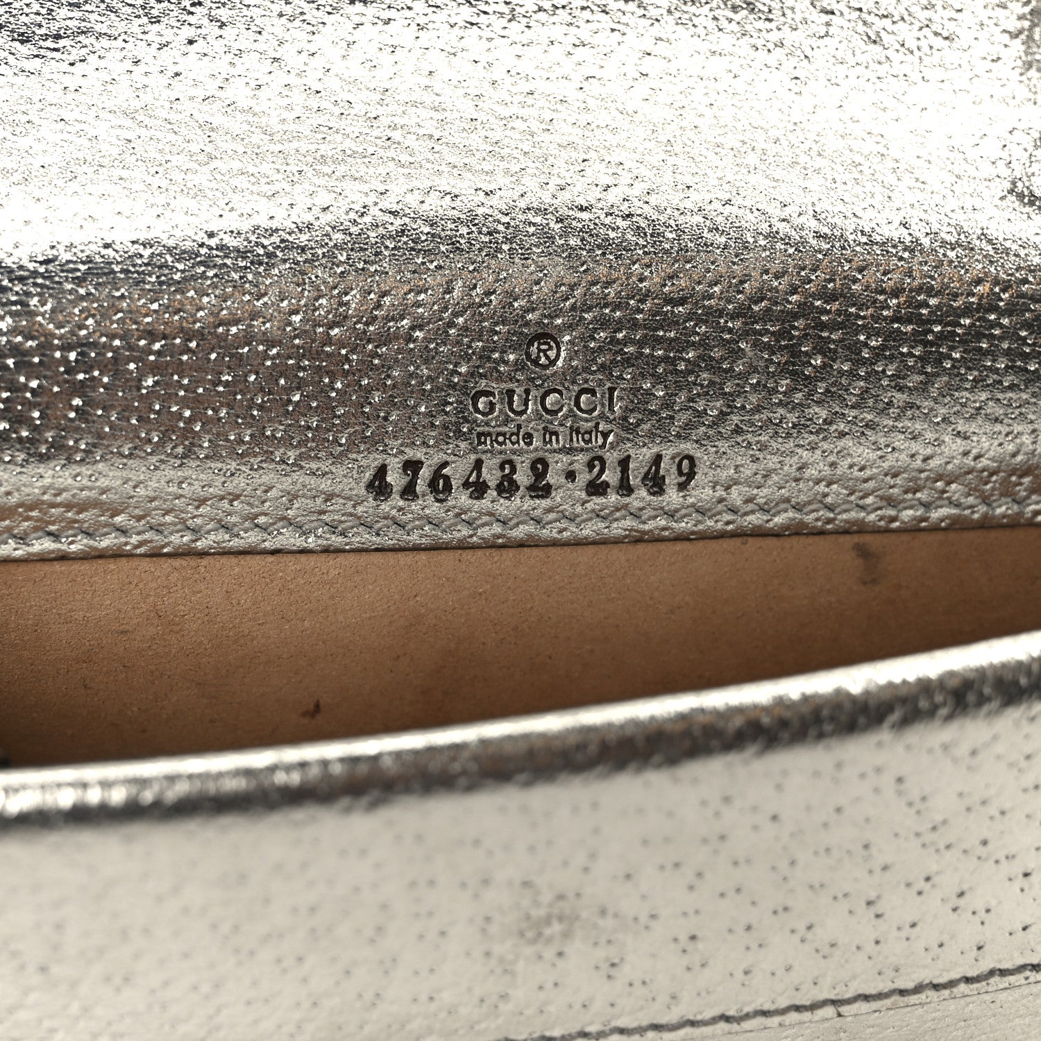 Gucci Metallic Calfskin Super Mini Dionysus Shoulder Bag Silver 6 of 10