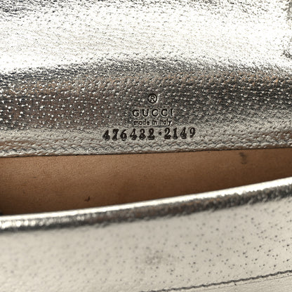 Gucci Metallic Calfskin Super Mini Dionysus Shoulder Bag Silver 6 of 10